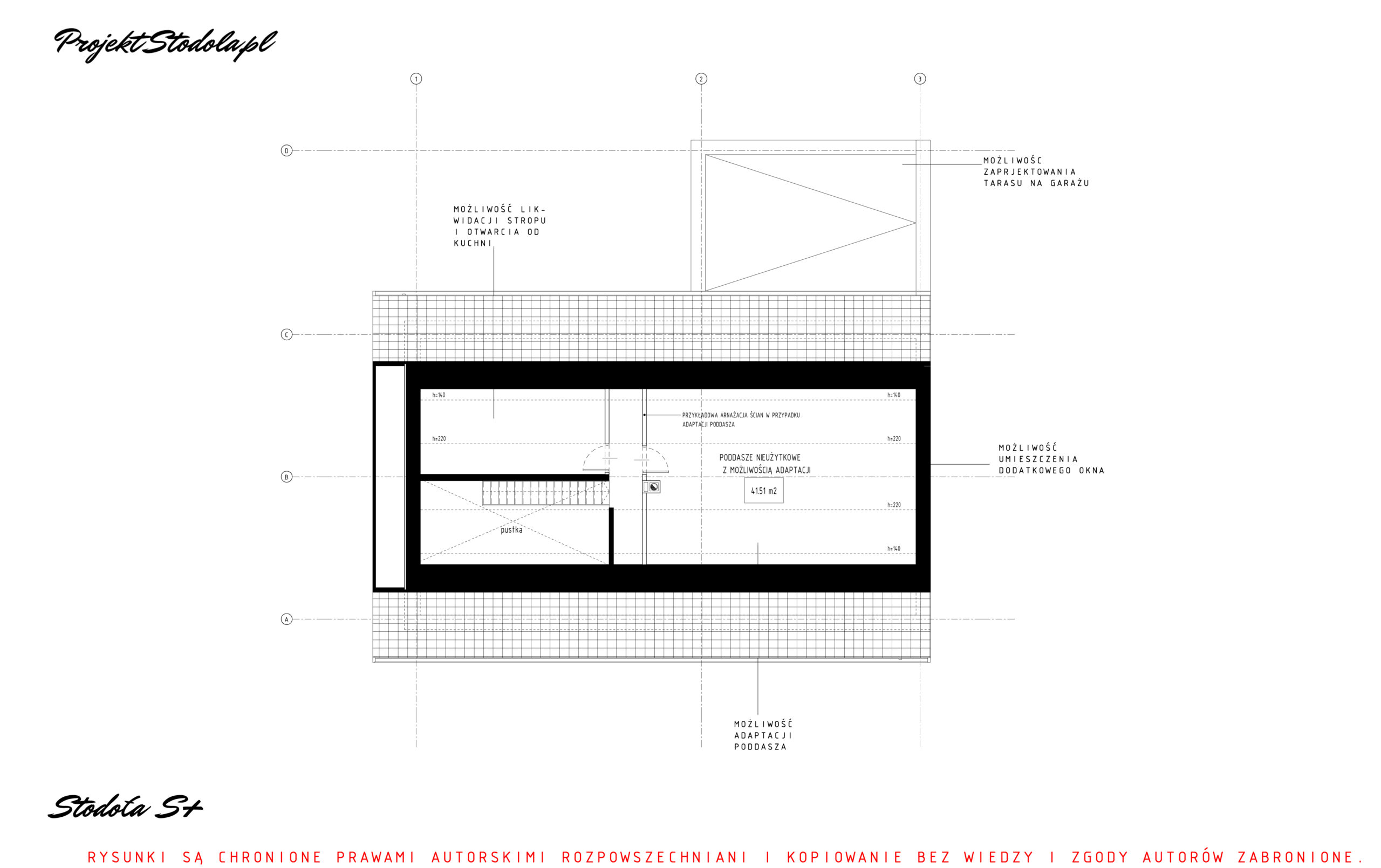 Projekt Stodoła Optimum z garażem [158,73m²]