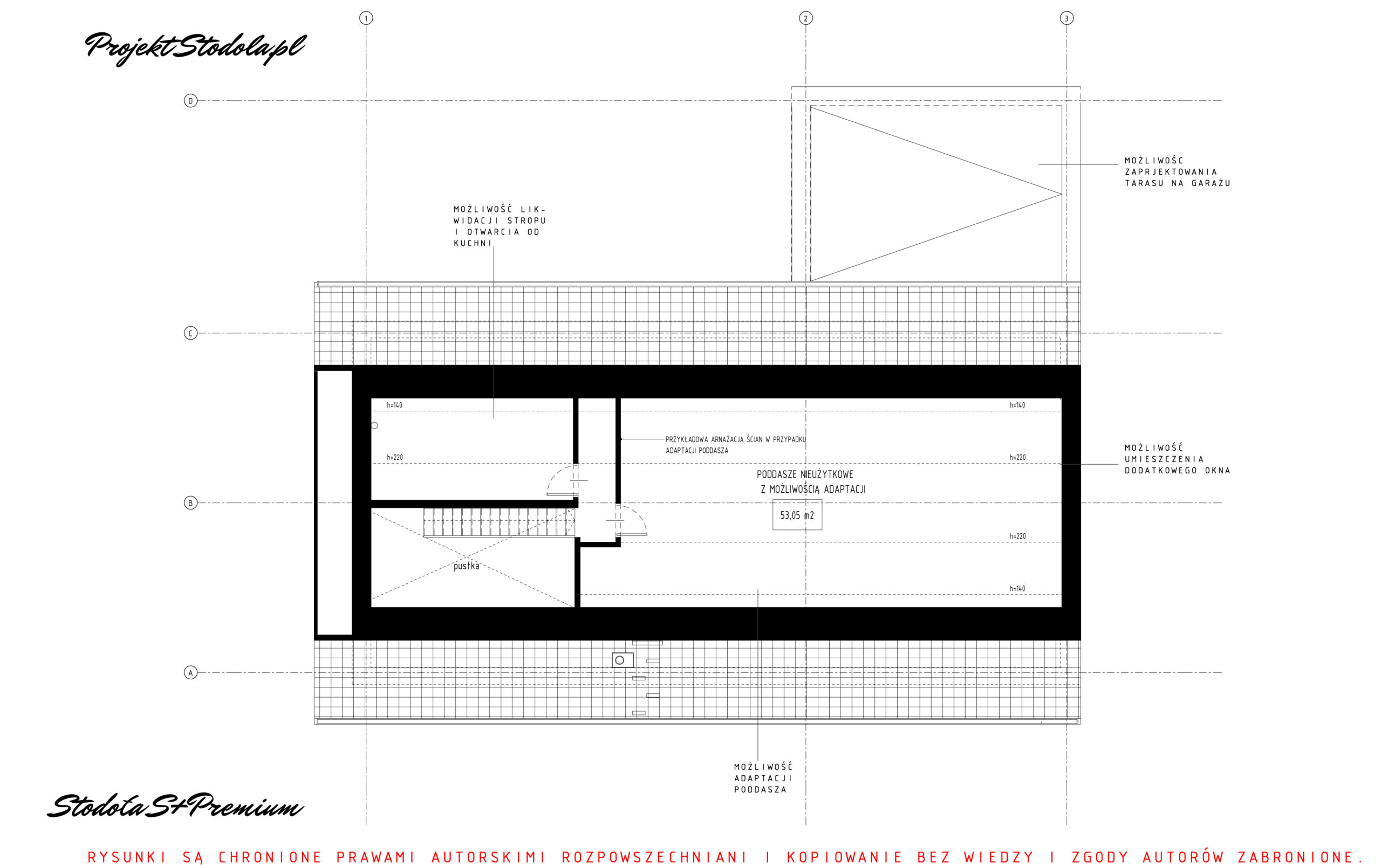 Projekt Stodoła Optimum z garażem [158,73m²]